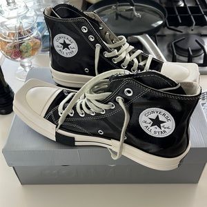 Converse x Rick Owens. Drkshdw TurboDRK Chuck 70 Hi Black Size 8.5.